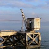 Alter Kran am Tejo-Ufer