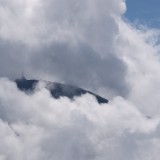 Der Patscherkofel in Wolken